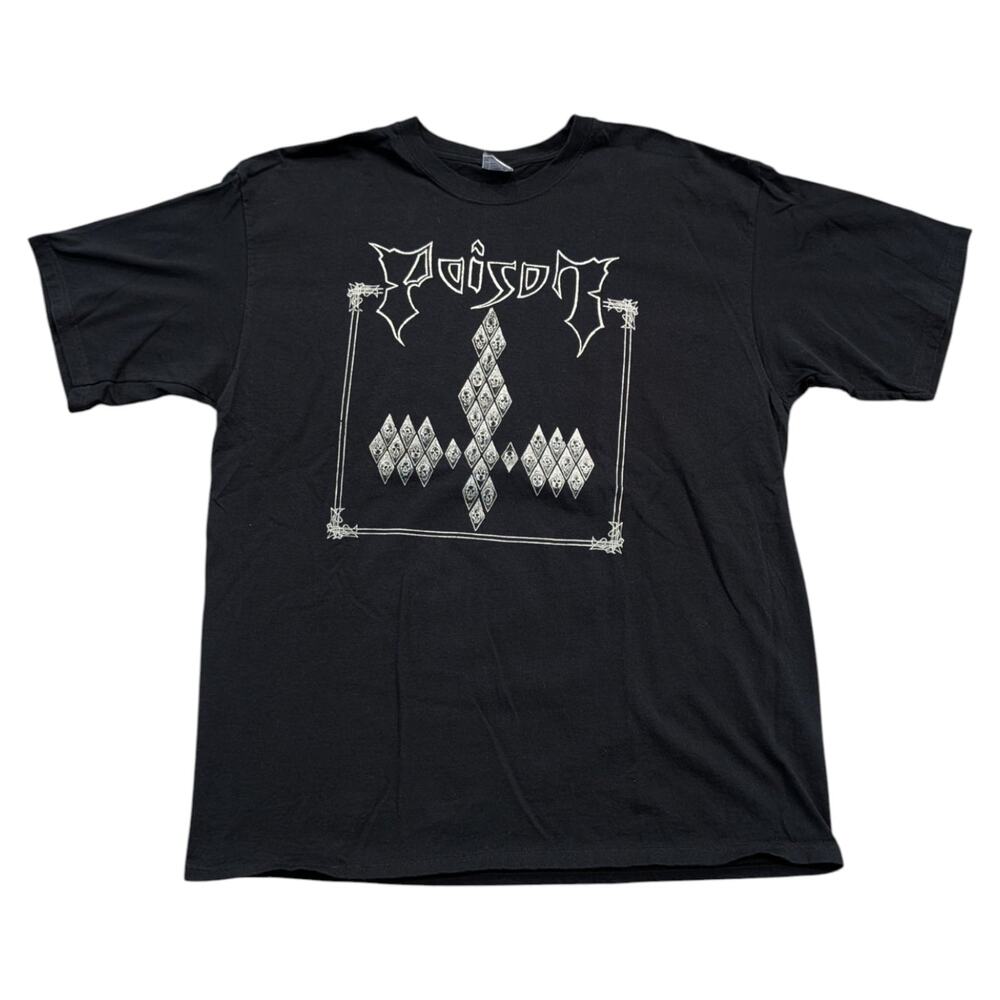 Mid 2000s Poison Into The Abyss Metal Band T shirt